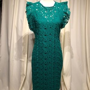 Zara Women deep green cocktail dress NWT